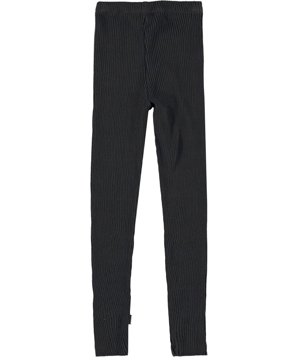 Nikita - Black - Svarta ribbade leggings