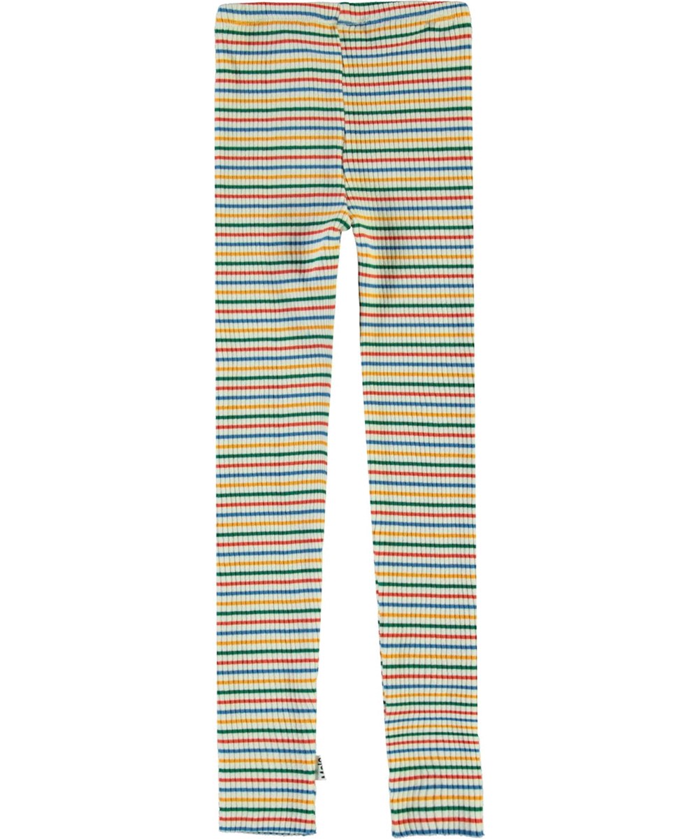 Nikita - Fine Rainbow Stripe - Randiga ribbade leggings