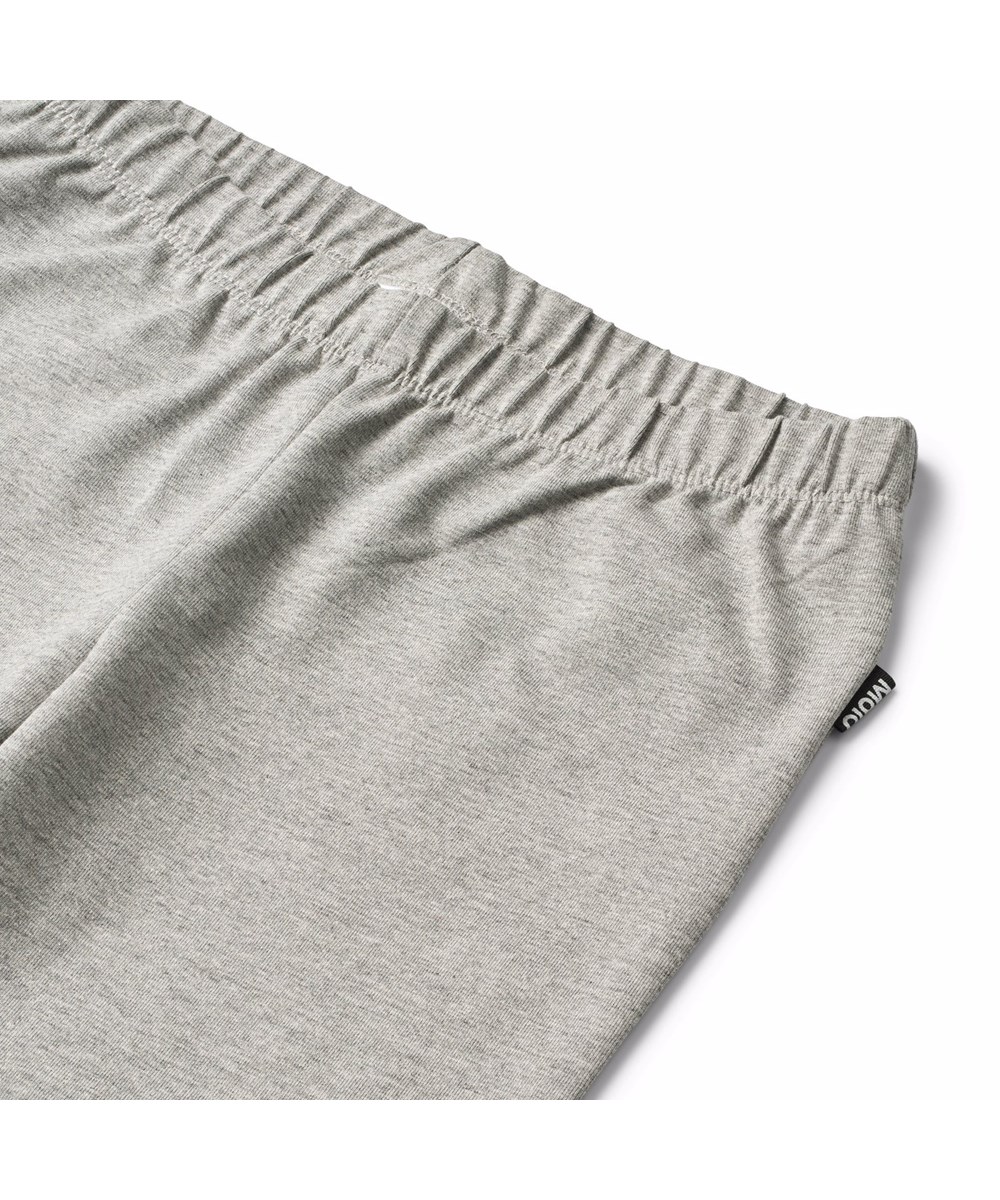 Nivina - Grey Melange - Grå utsvängda leggings.