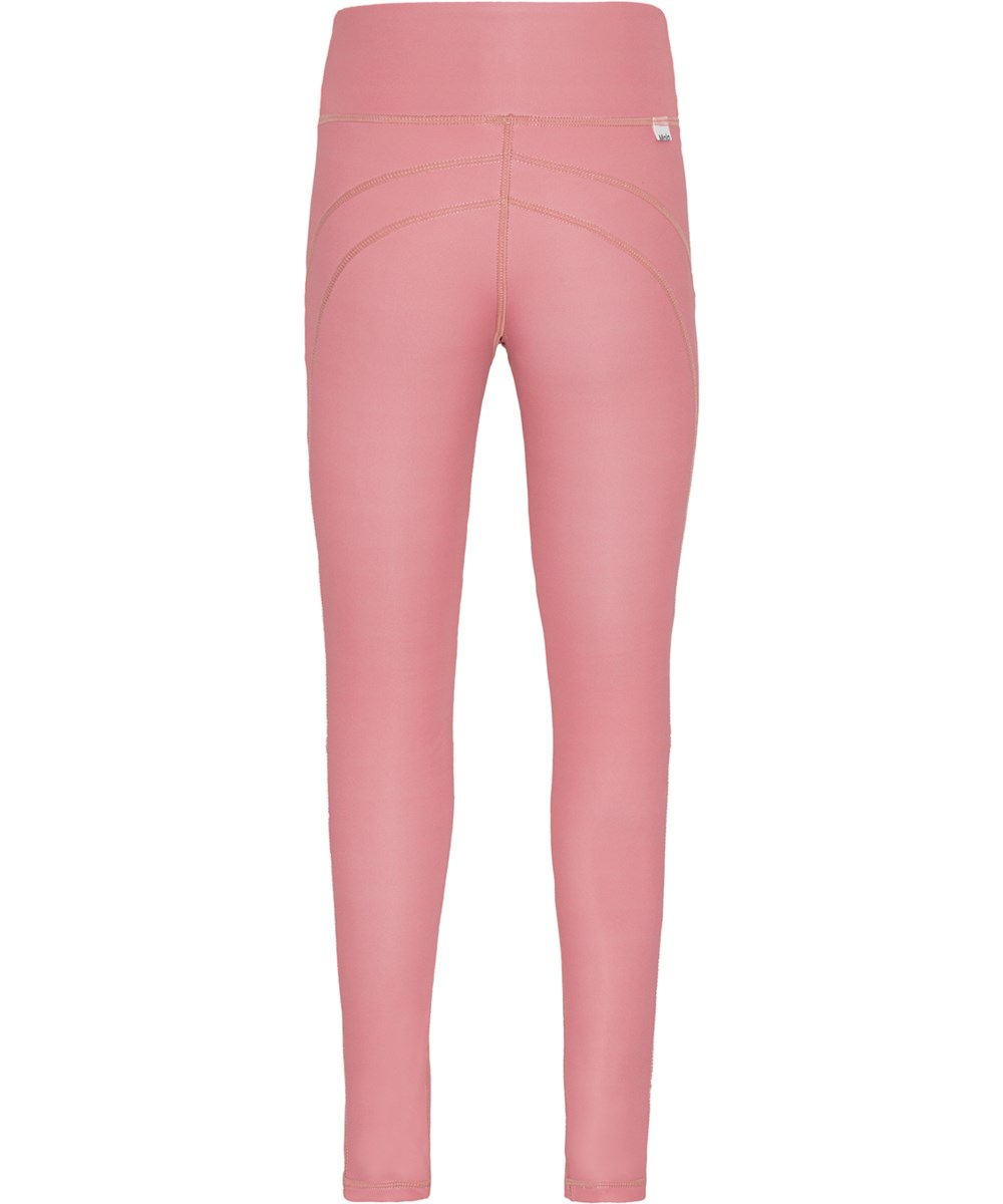 Oliwia - Dusty Rose - Rosa sporttights med synliga sömmar.