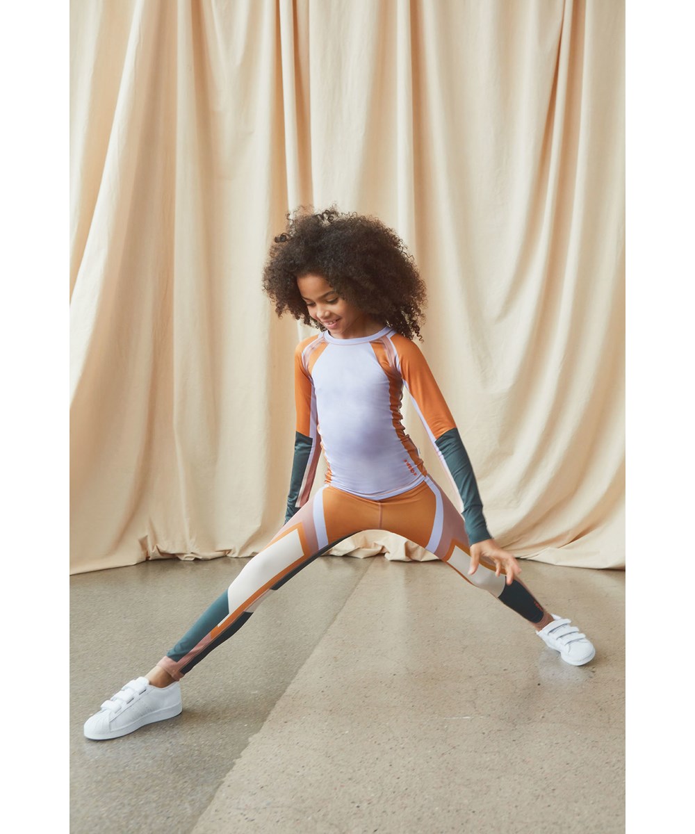 Oliwia - Sporty Block - Sporttights med färgade paneler