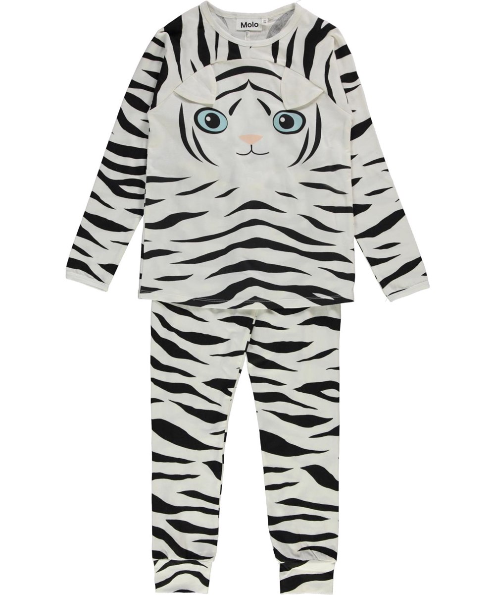 Linni - Night Tiger - Ekologisk pyjamas med tigerränder