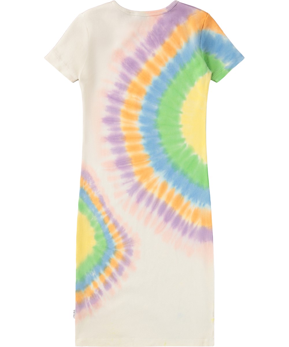 Liva - Tie Dye Night - Flerfärgat batiknattlinne för barn i ekologisk bomull