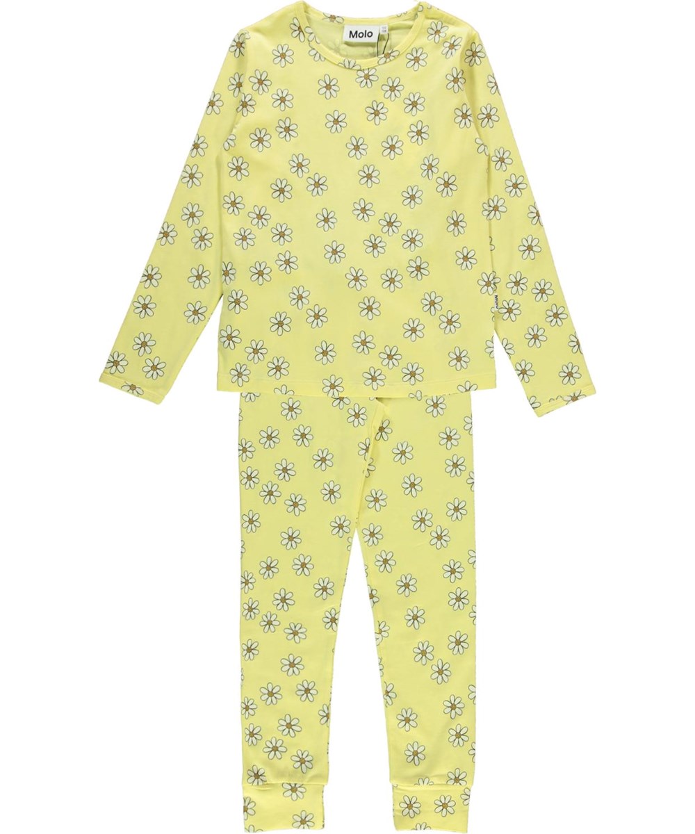 Lov - Flower Moods - Ekologikt ljusgult pyjamasset 
