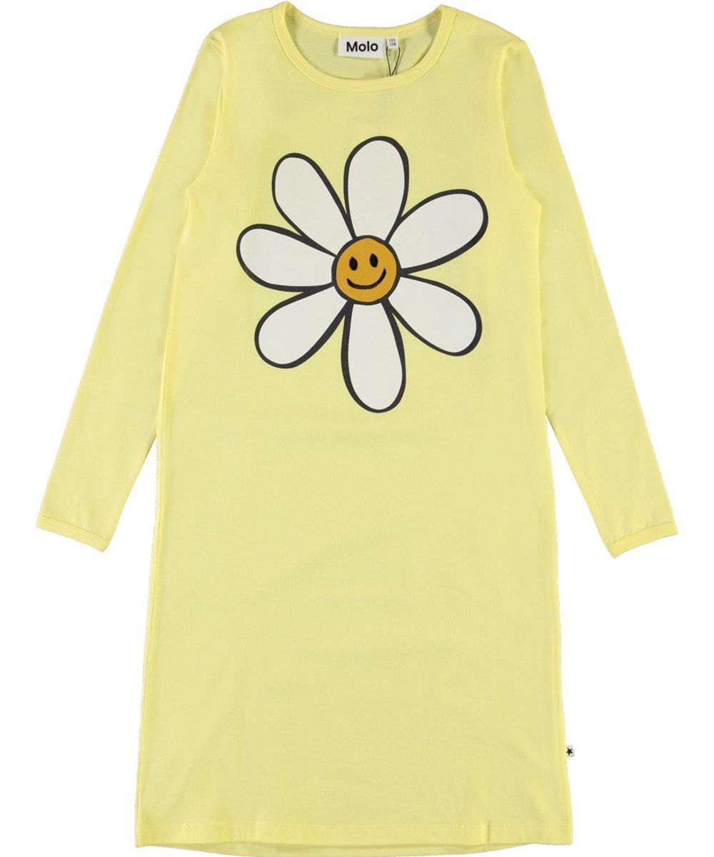 Lovely - Pale Lemon - Ekologisk gul nattklänning