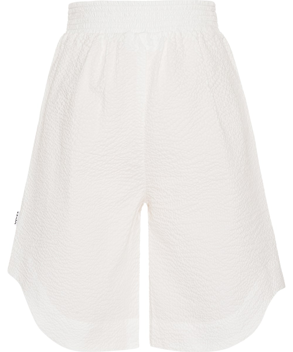 Alice - White - Vita shorts med hög midja.