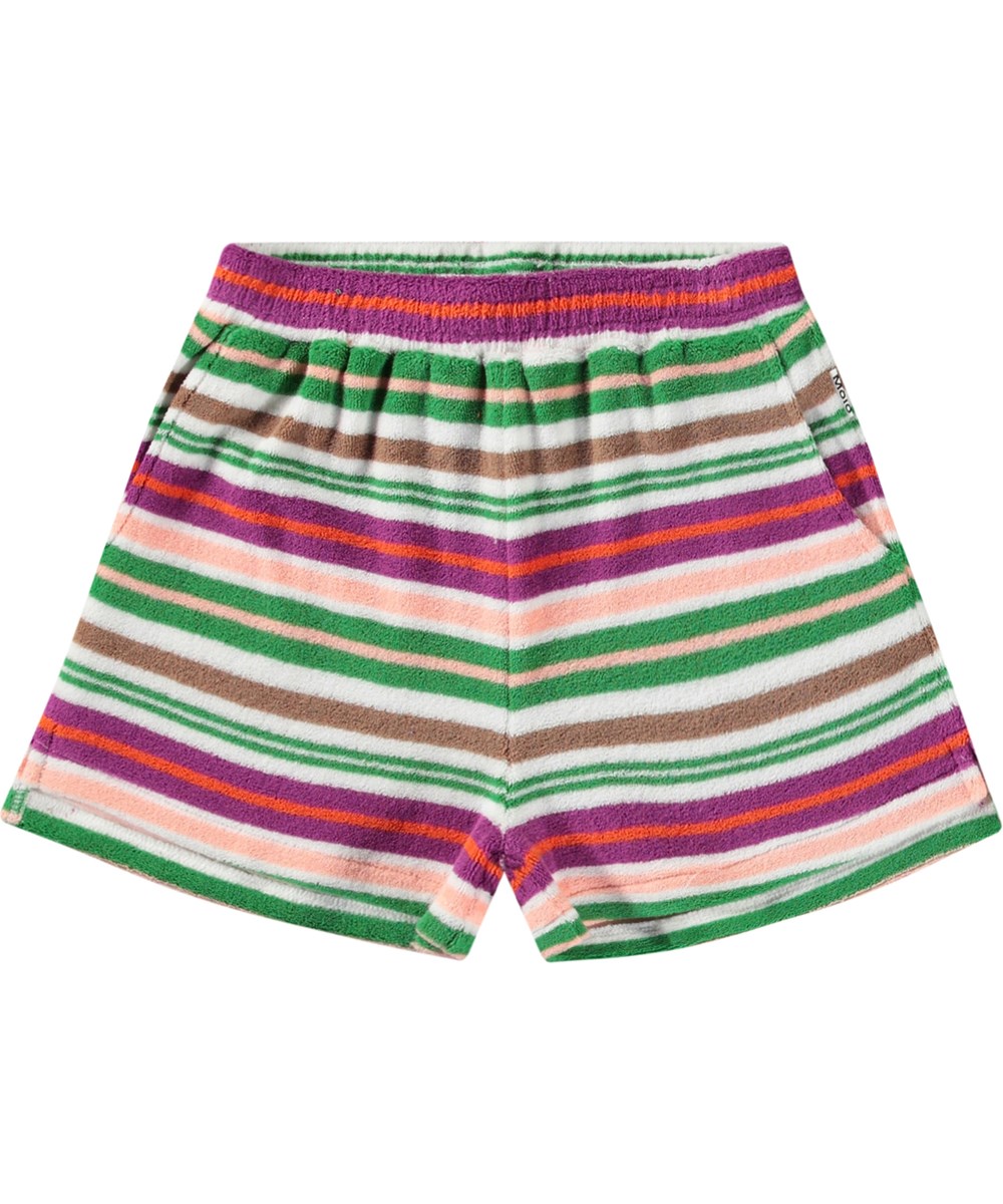 Angel - Exotic Stripe - Shorts i bomullsterry med ränder för barn.