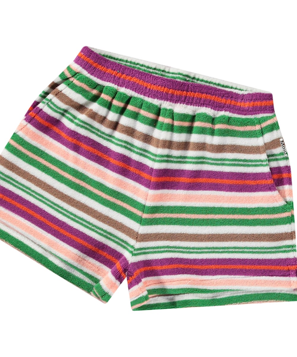 Angel - Exotic Stripe - Shorts i bomullsterry med ränder för barn.