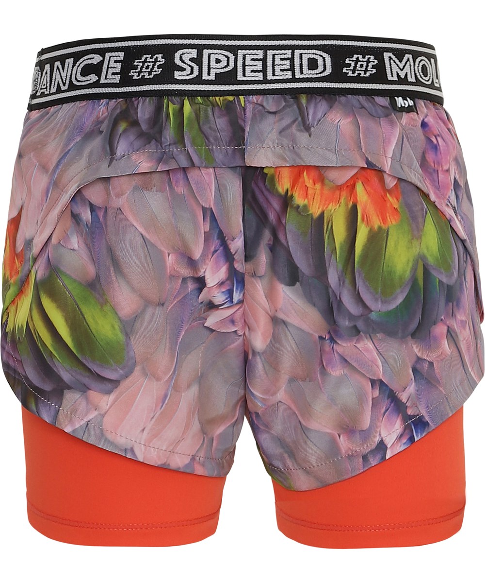 Omari - Cacatua - Blommiga sports shorts