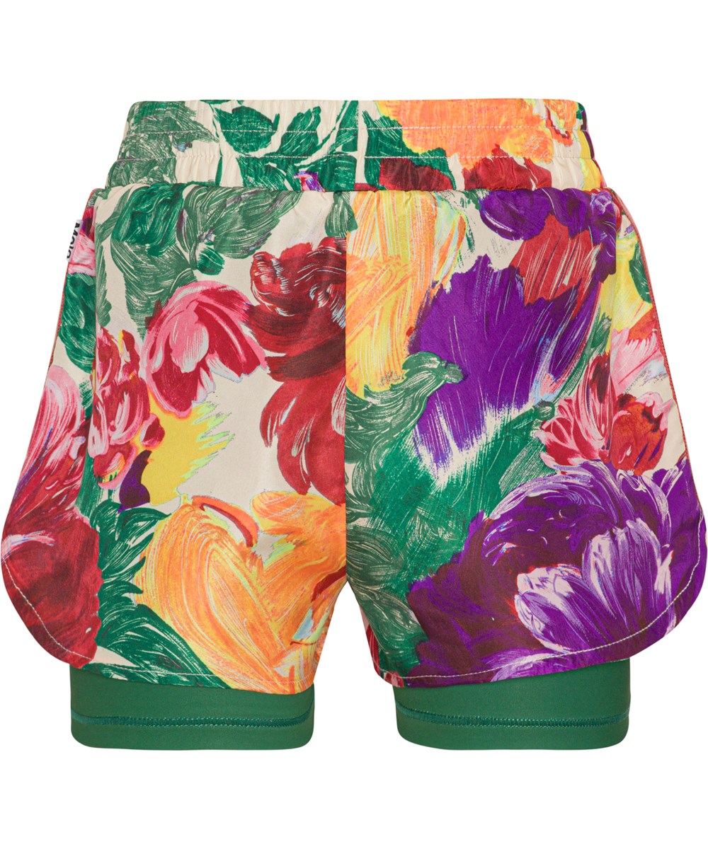Omari - Energy Flowers - Sportshorts med blommigt mönster.