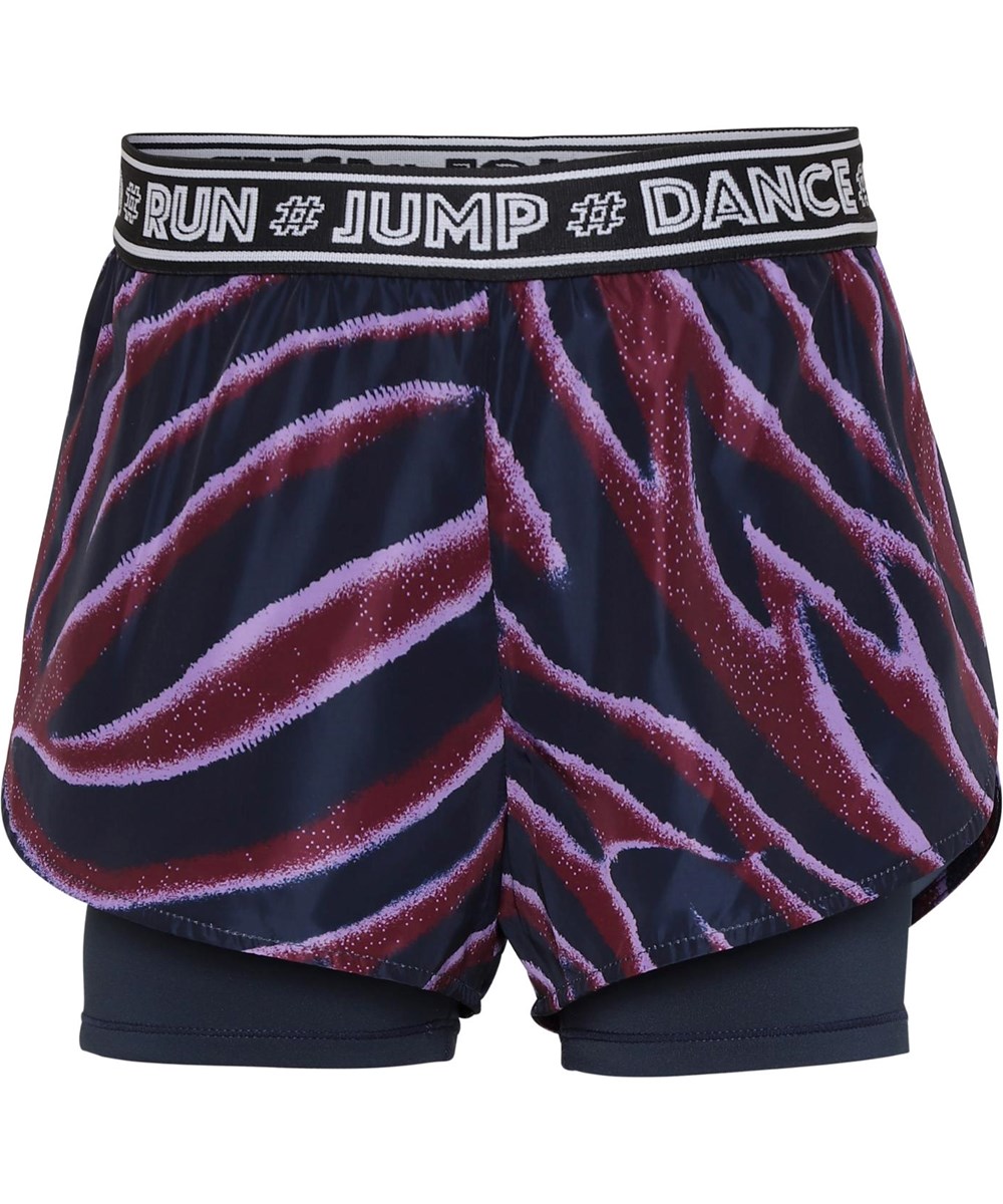 Omari - Zebra Stripes - Tvådelade sportshorts i zebramönster