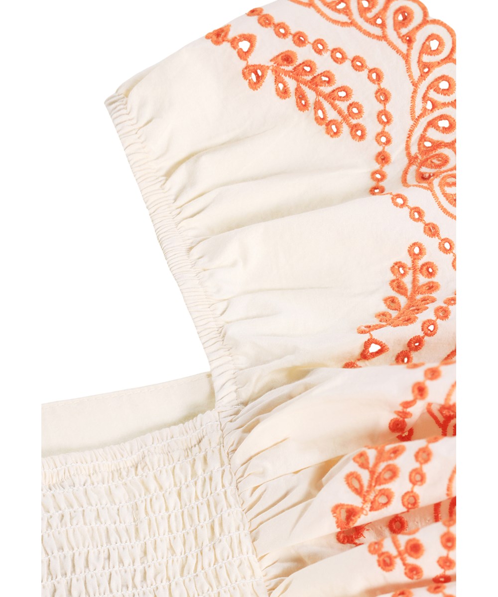 Rosamond - Pearled Ivory - Off-white topp för barn i ekologisk bomull