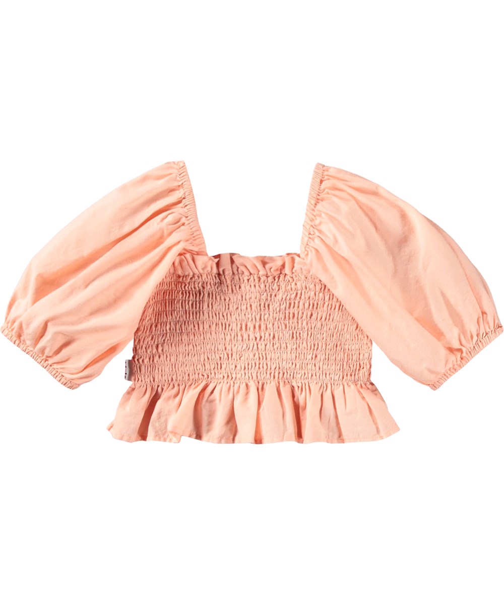 Rosine - Peach Bud - Mjuk, persikofärgad magtröja för barn