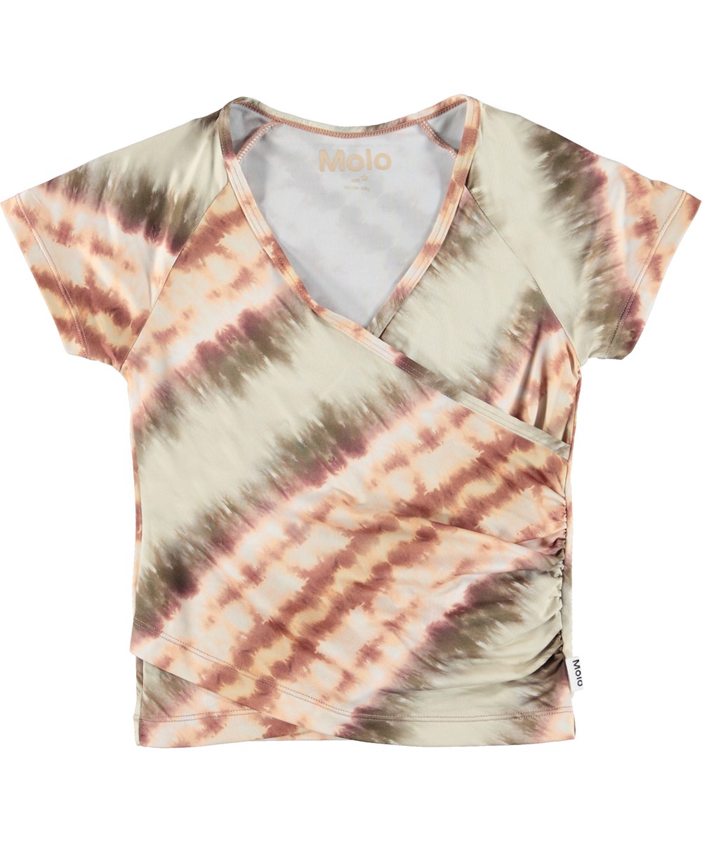 Oaklee - Tie Dye Diagonal - Omlott träningströja med tie-dye mönster