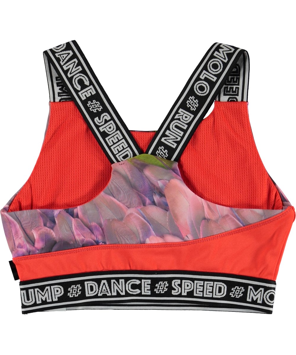 Oliva - Cacatua - Blommig kort sportstopp i blå