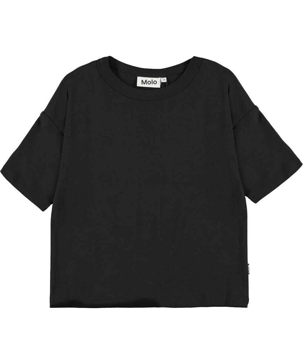 Rabecke - Black - Ekologisk svart t.shirt.