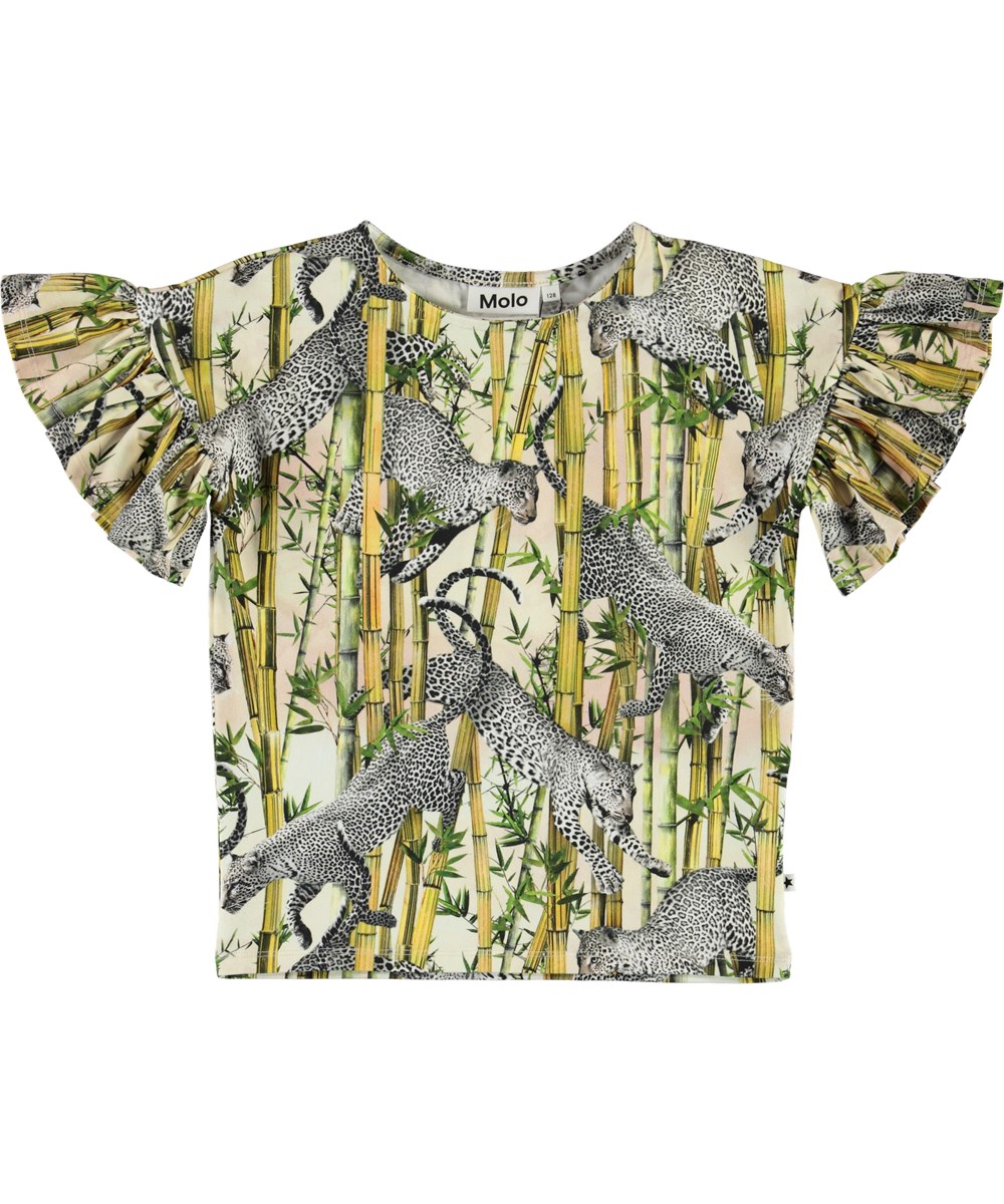 Rayah - Flying Leopard - Ekologisk t-shirt med leoparder