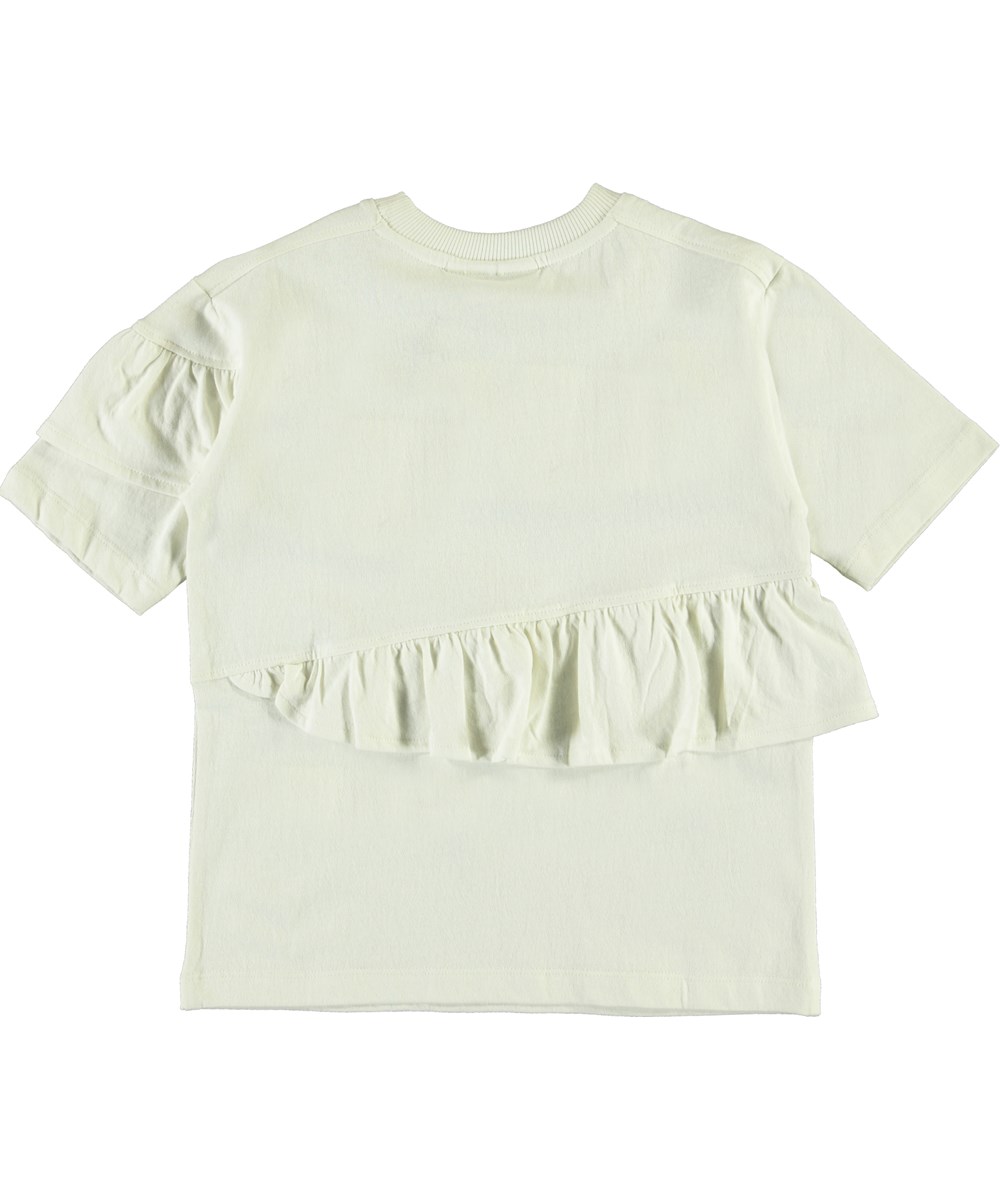 Rei - White Star - Vit t-shirt med volanger