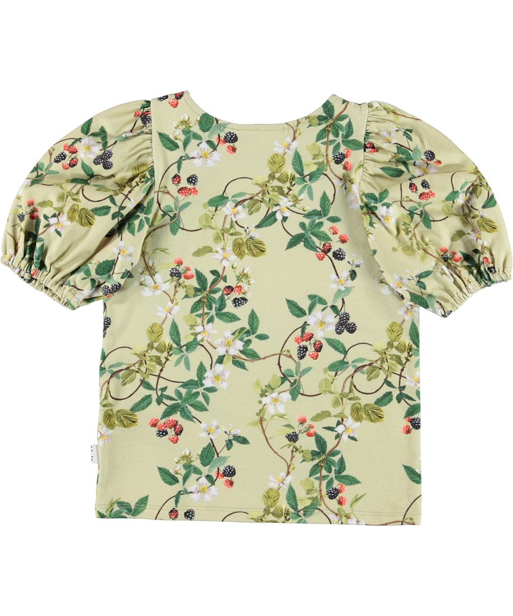 Rivera - Bramble - Ekologisk grön t-shirt med björnbär.