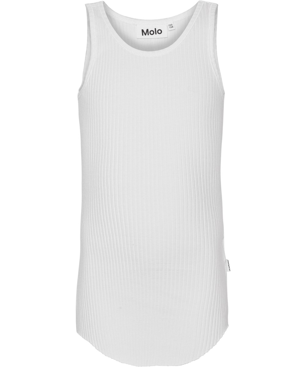 Roberta - White - Ekologik vit tanktop.