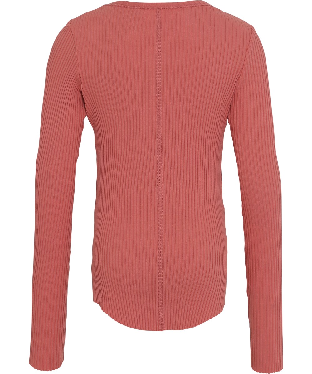 Rochelle - Faded Rose - Ekologisk rosa ribb blus