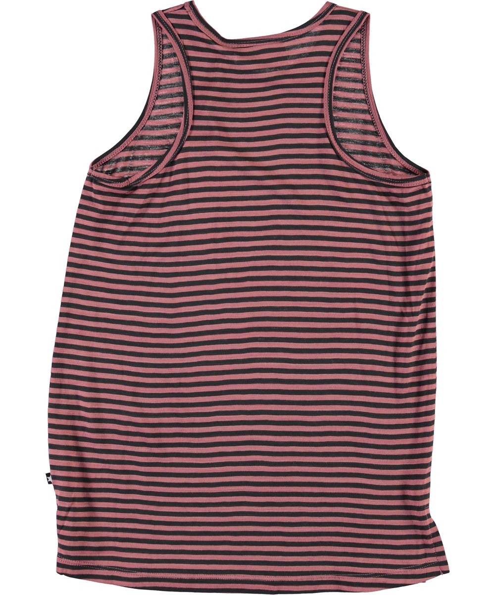 Roxanne - Rose Black Stribe - Randig topp