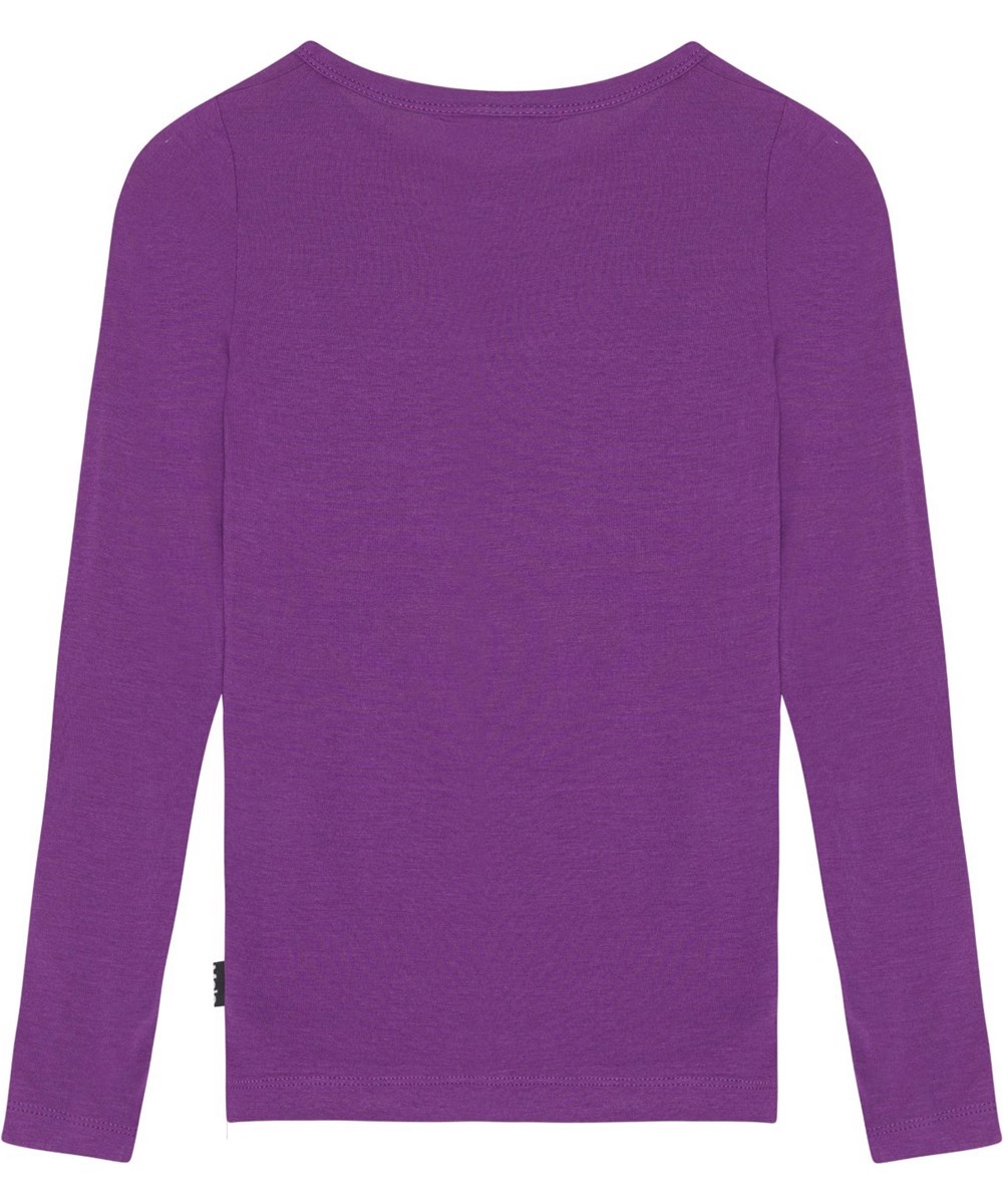 Ruana - Purple Dusk - Lila långärmad tröja i en lätt viskoskvalitet.