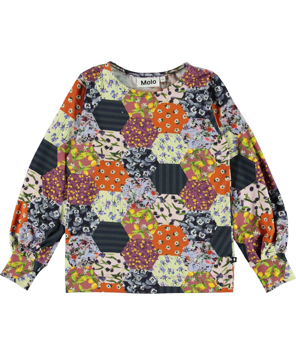 Rylee - Patchwork - Ekologisk patchwork blus