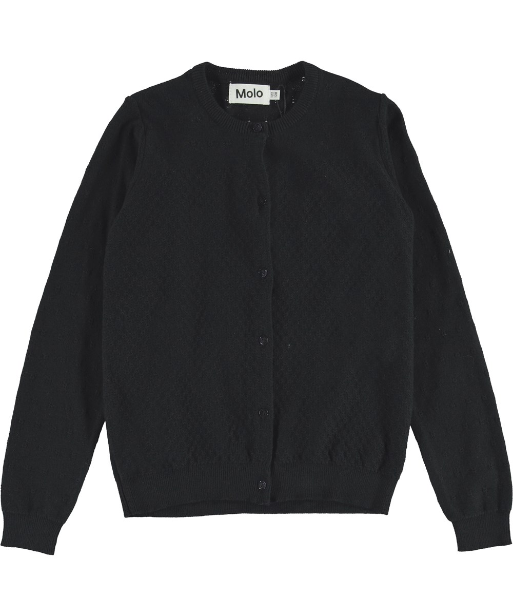 Georgina - Black - Svart cardigan