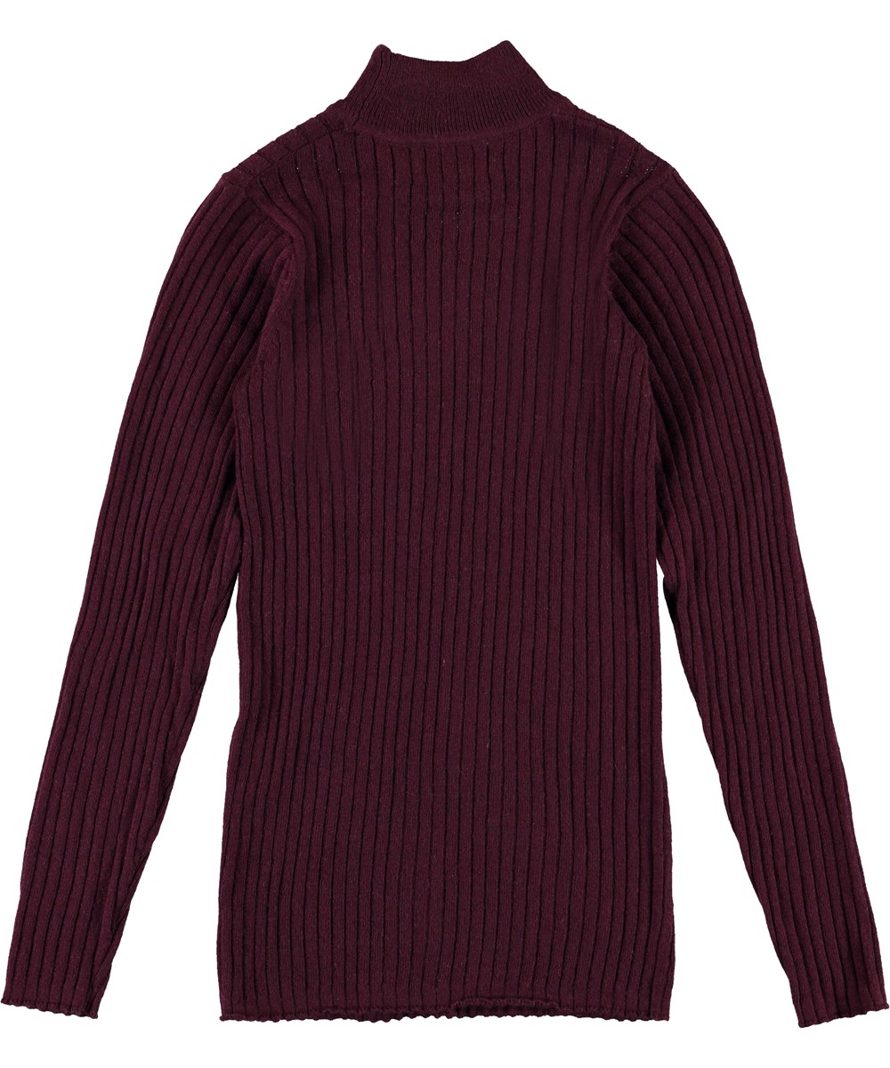 Gitte - Sumak - Dark red knit