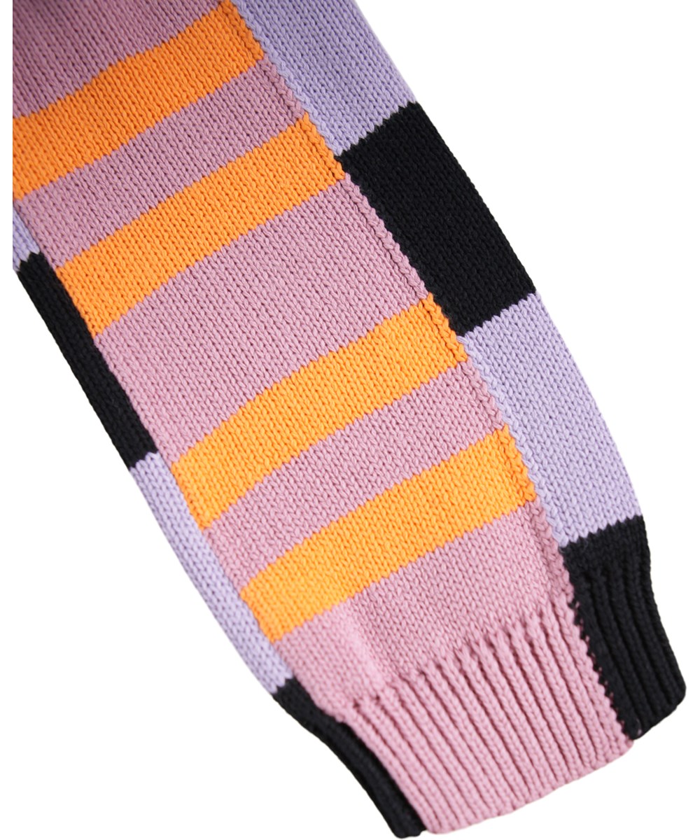 Gitty - Wide Stripe - Stickad tröja för barn gjord av bomull med ränder.