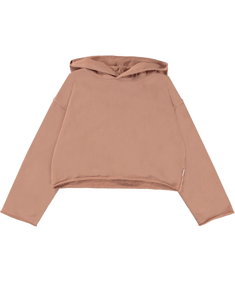 Maddy - Rose Mist - Croppad luvtröja i rosa