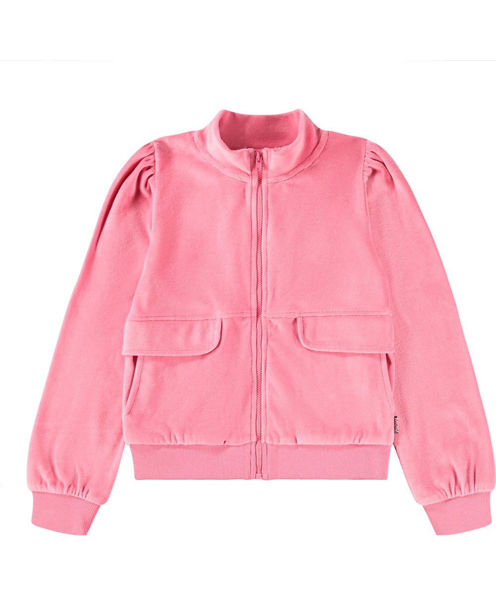 Malika - Confetti - Rosa kofta i mjuk velour.