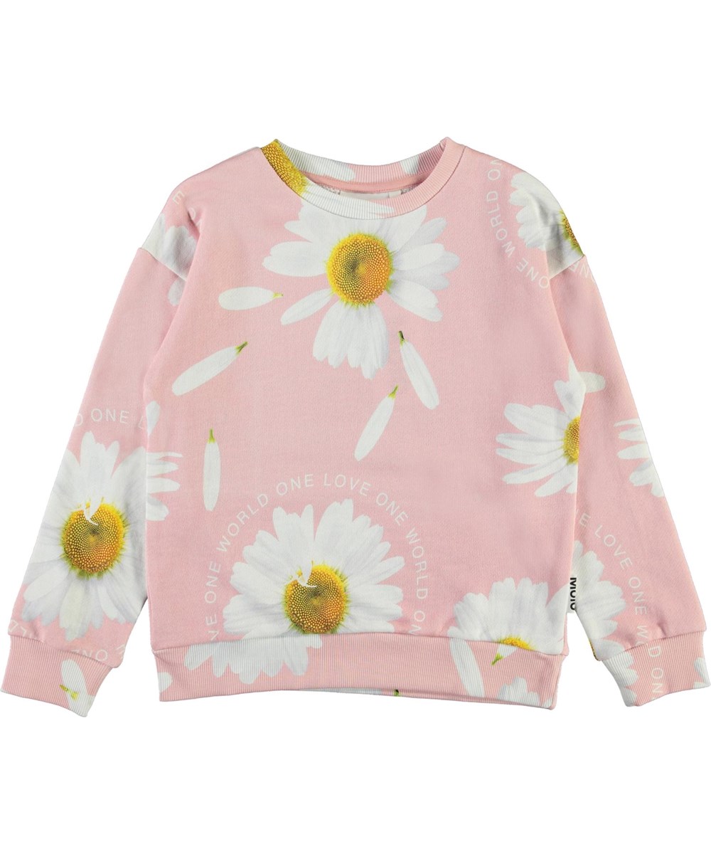 Manon - Giant Daisy - Rosa tröja med prästkragar