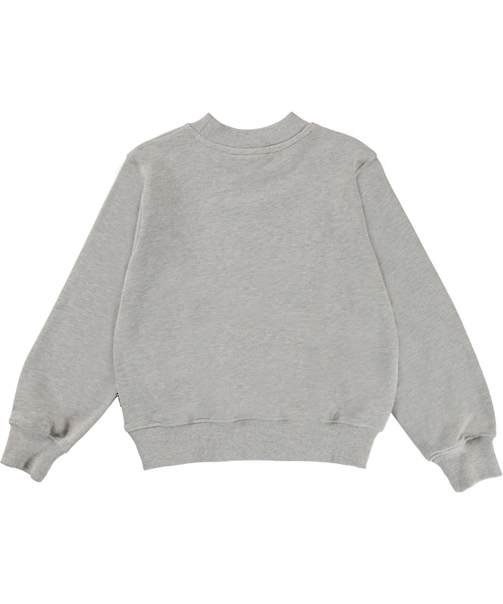 Marge - Greymelange Life - Grå sweatshirt med life.