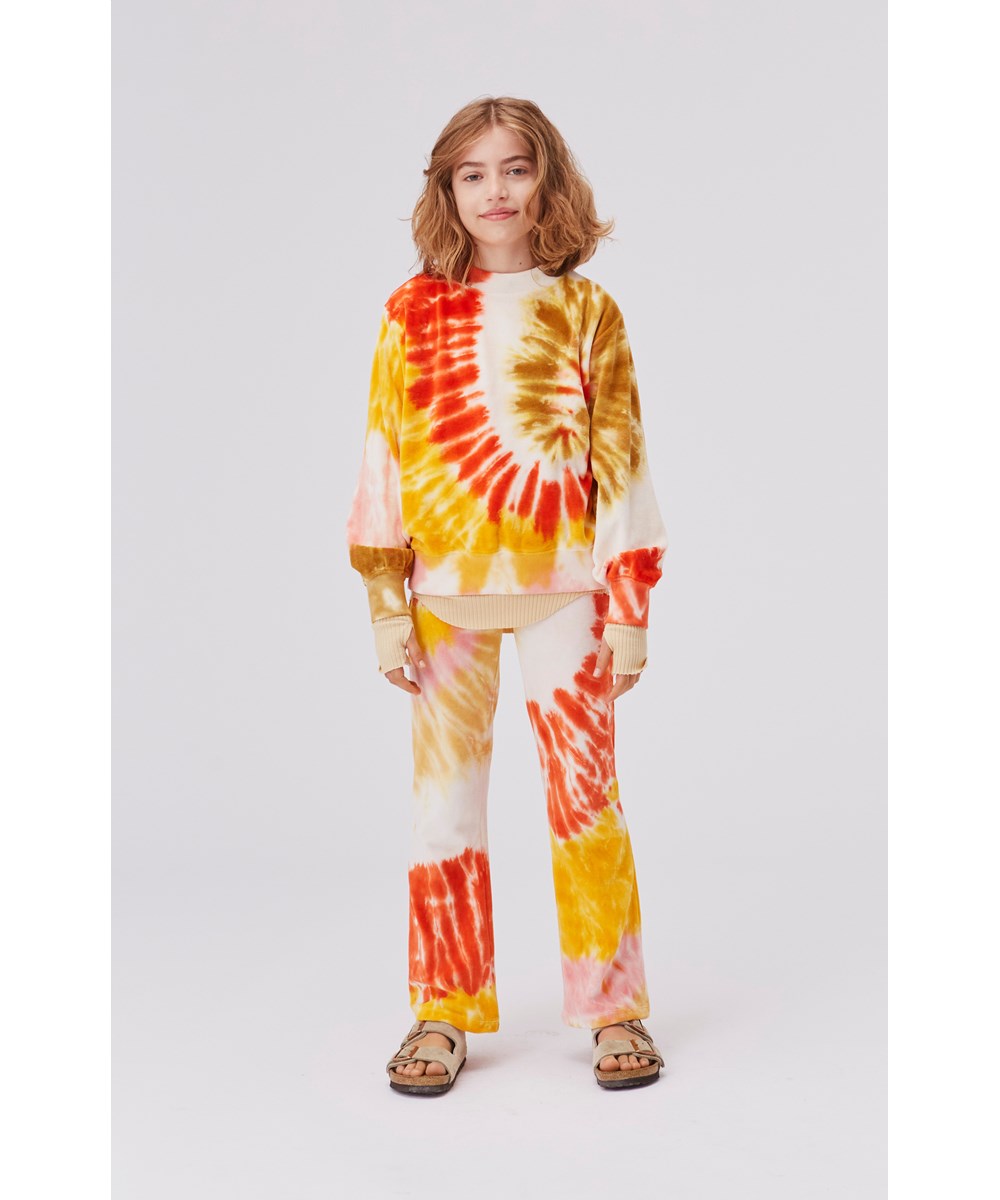 Marge - Tie Dye Galaxy - Sweatshirt i velour md tie-dye.