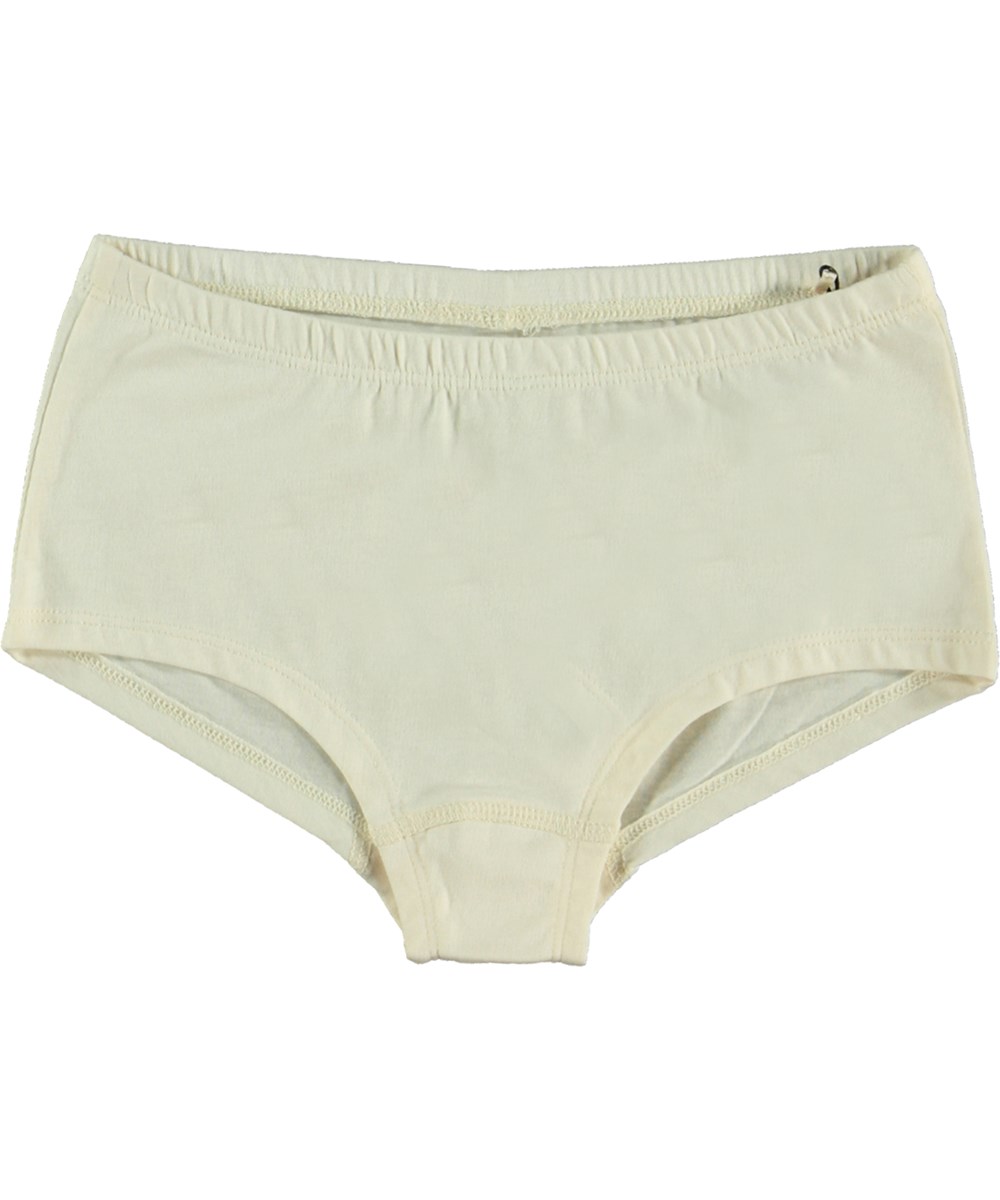 Jemma 2-Pack - Appel Pearled - 2-pack trosor med bredpassform i creme och äpple.