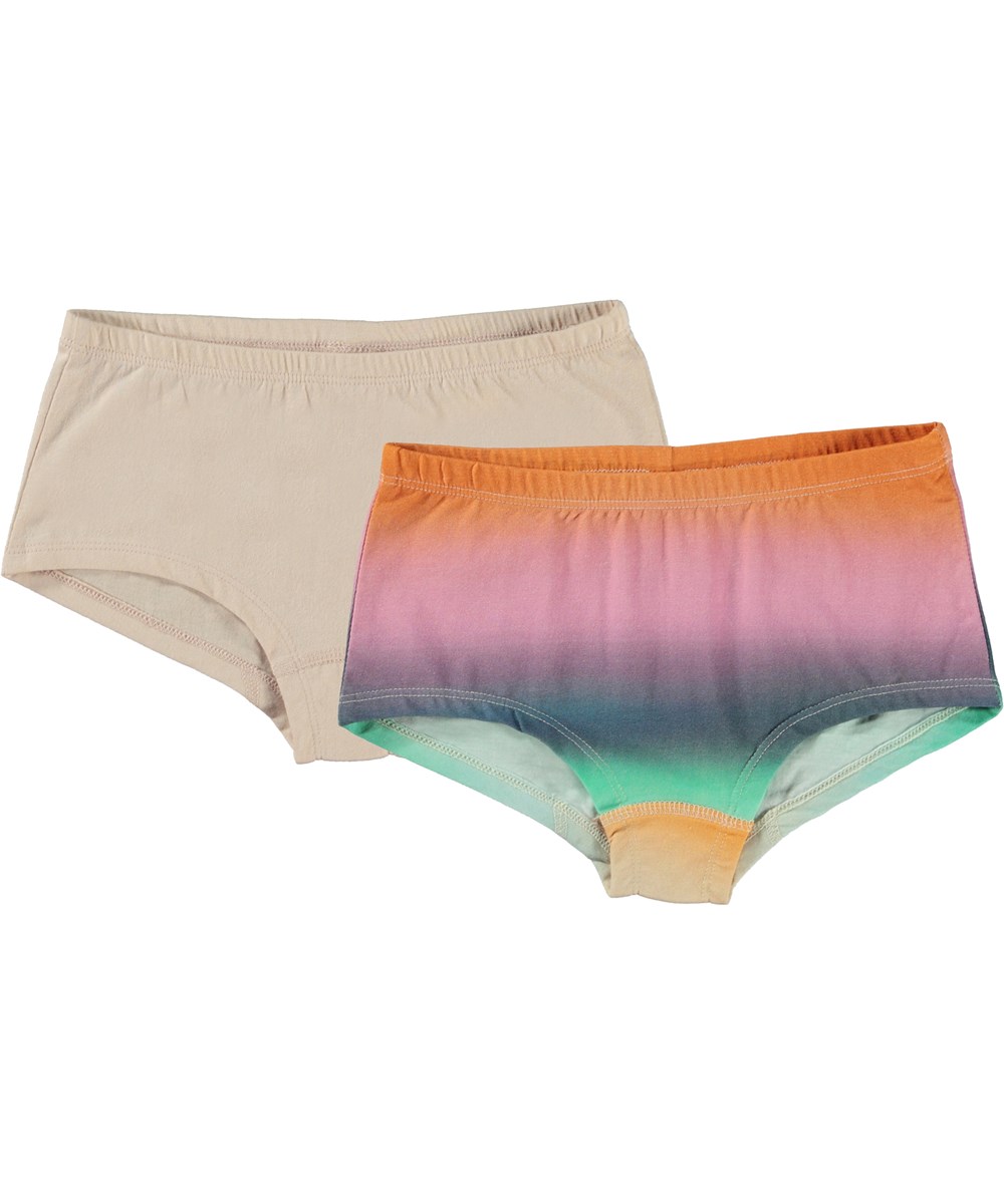 Jemma 2-Pack - Fade Powder - 2-pack trosor med bred passform i rosa och multifärgade.