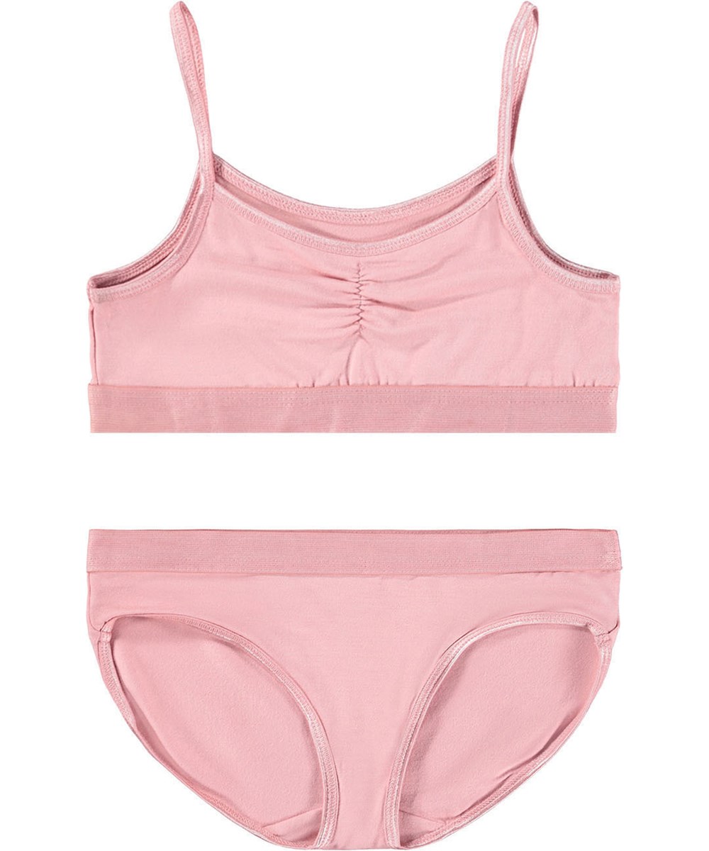 Jinny Set - Blush - Rosa underkläder för barn i mjuk och stretchig viskos.