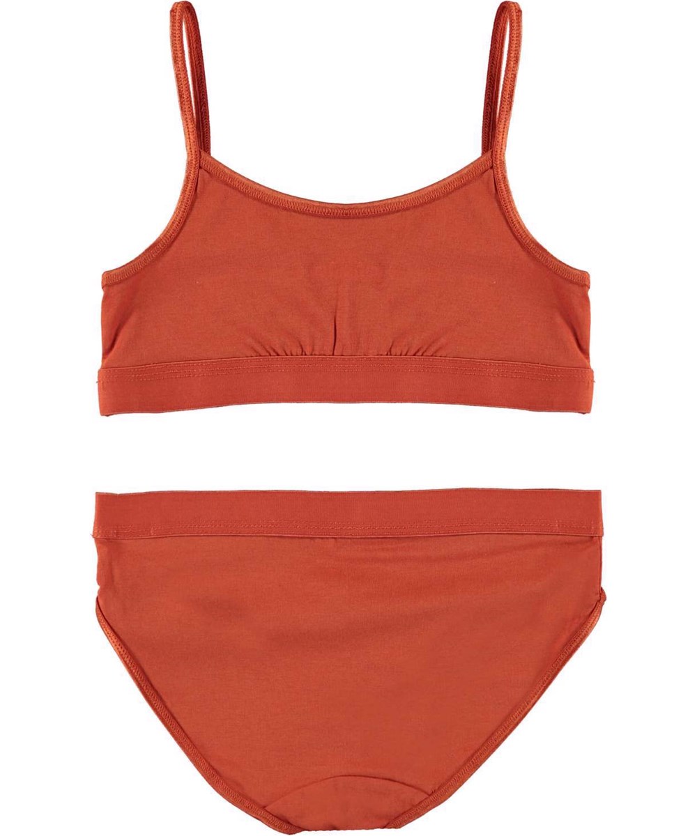 Jinny Set - Burnt Ochre - Ekologiskt rostfärgat set med underkläder.