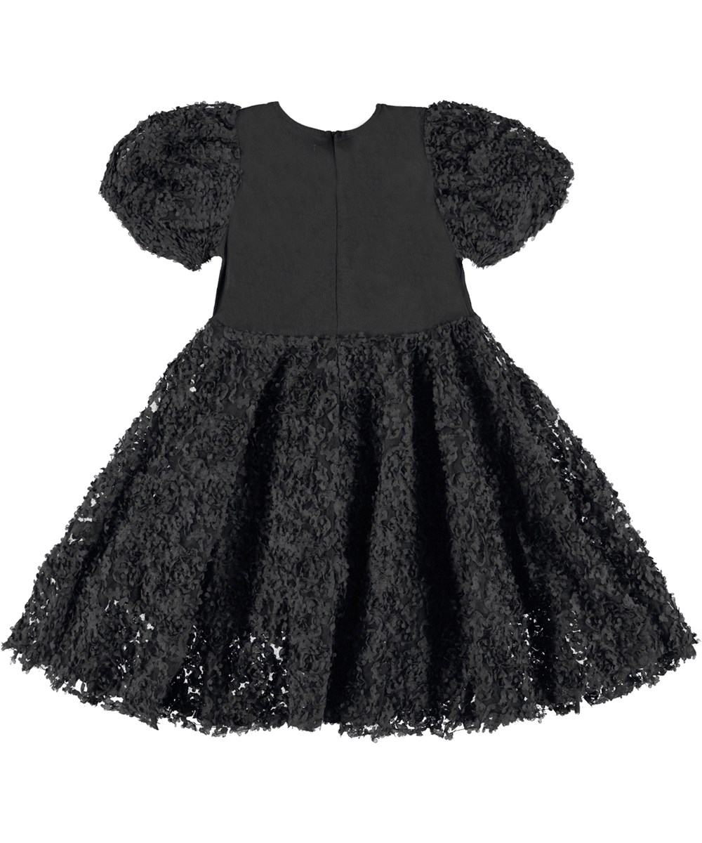 Cadrianna - Black - Festive black dress with flowers 
