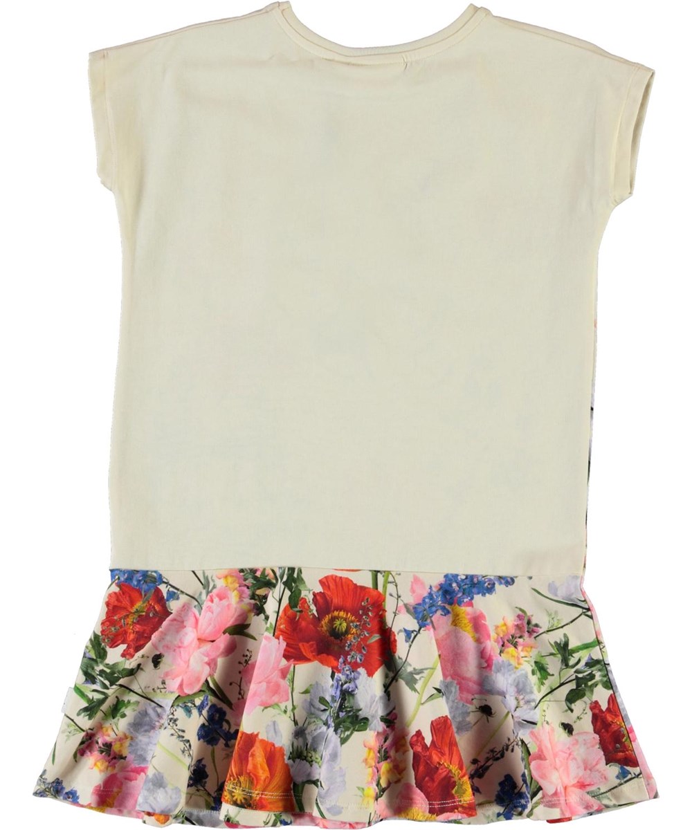 Caeley - Meadow Tiger - Organic dress with tiger and flowers