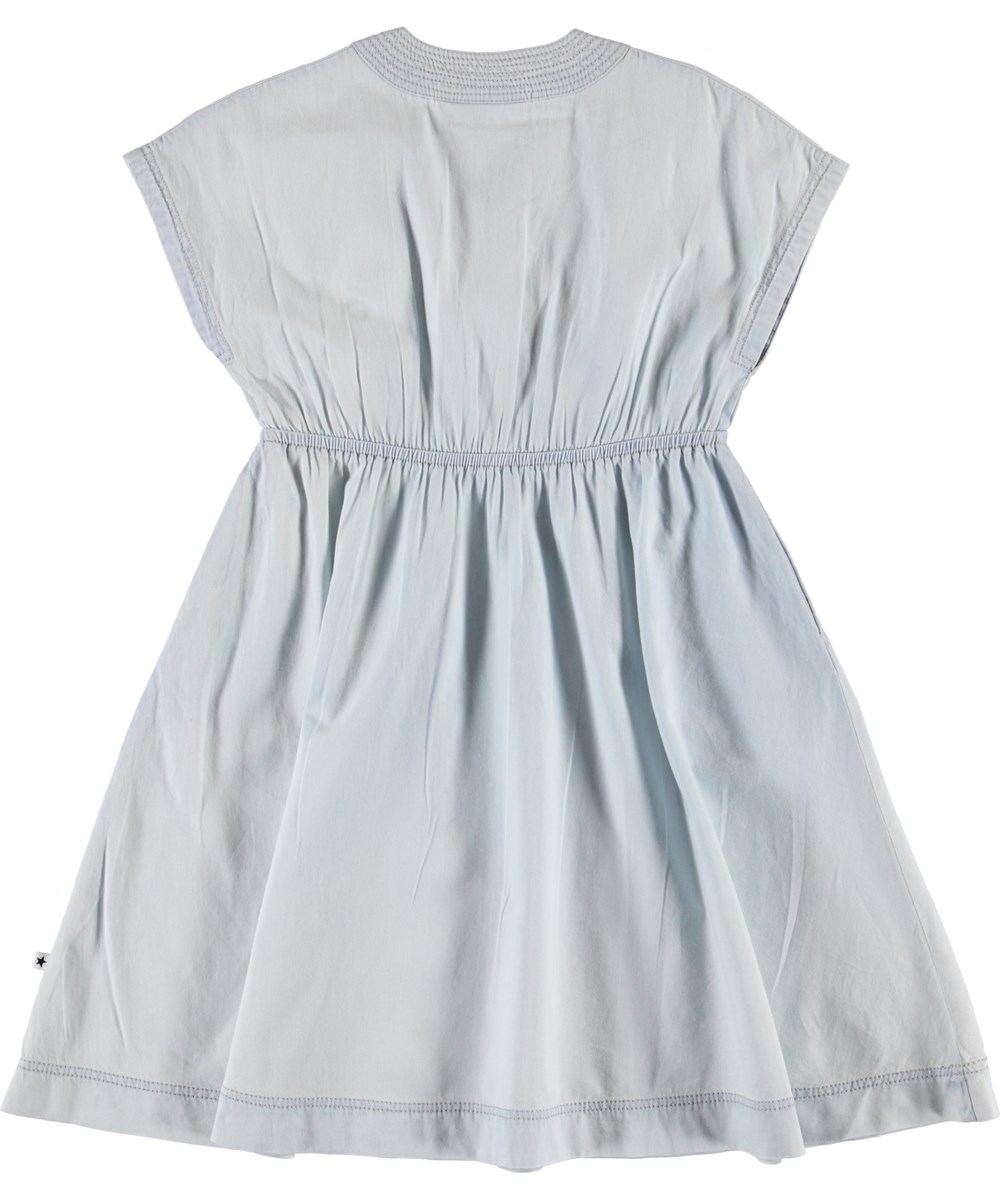 Caisi - Denim Bleached - Light coloured denim dress