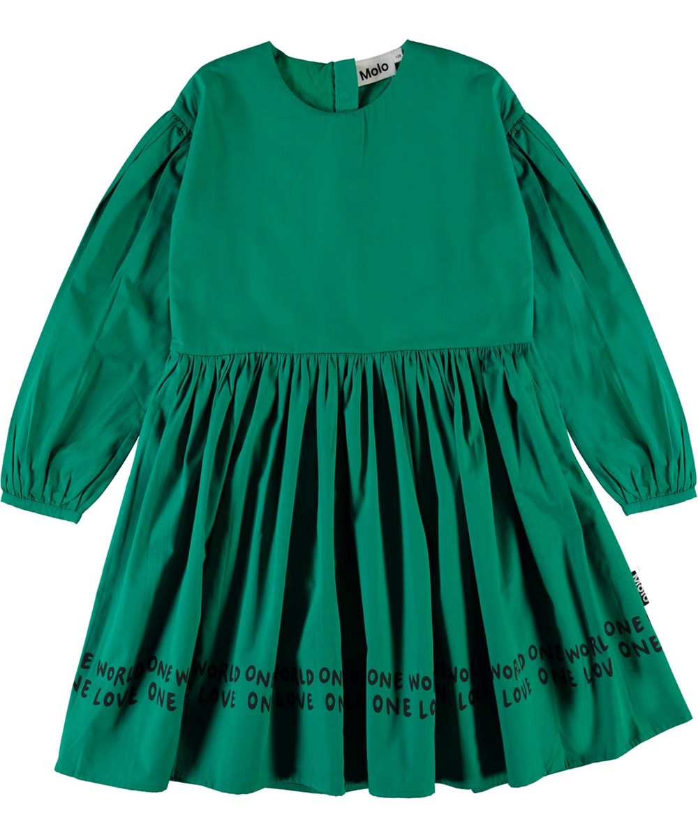 Caja - Hope - Green organic one world dress