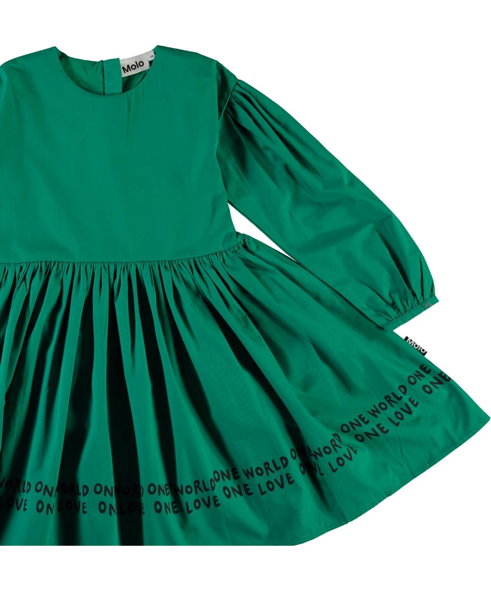 Caja - Hope - Green organic one world dress