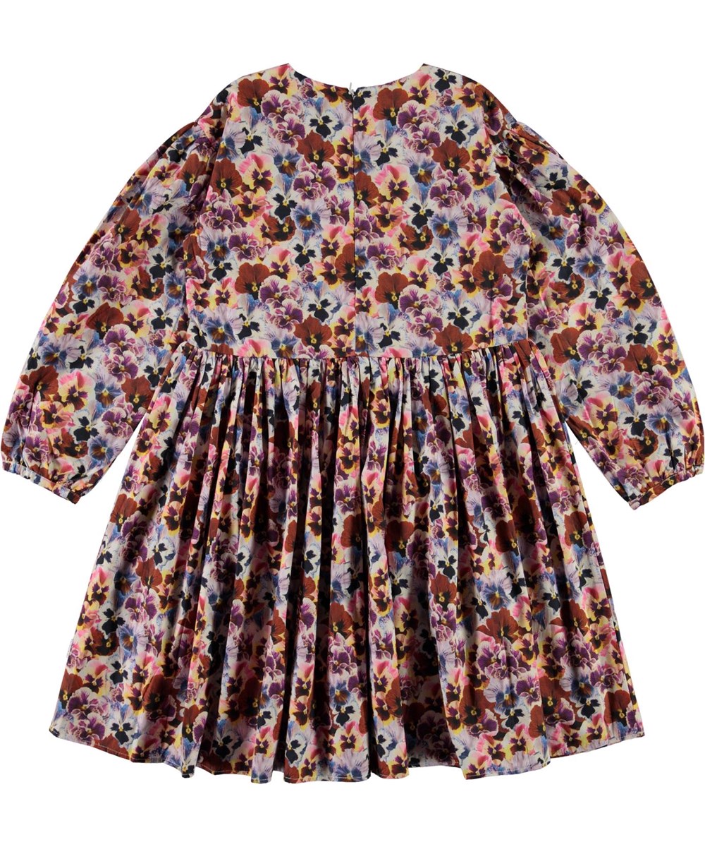 Caja - Pansy - Organic cotton dress with floral print 