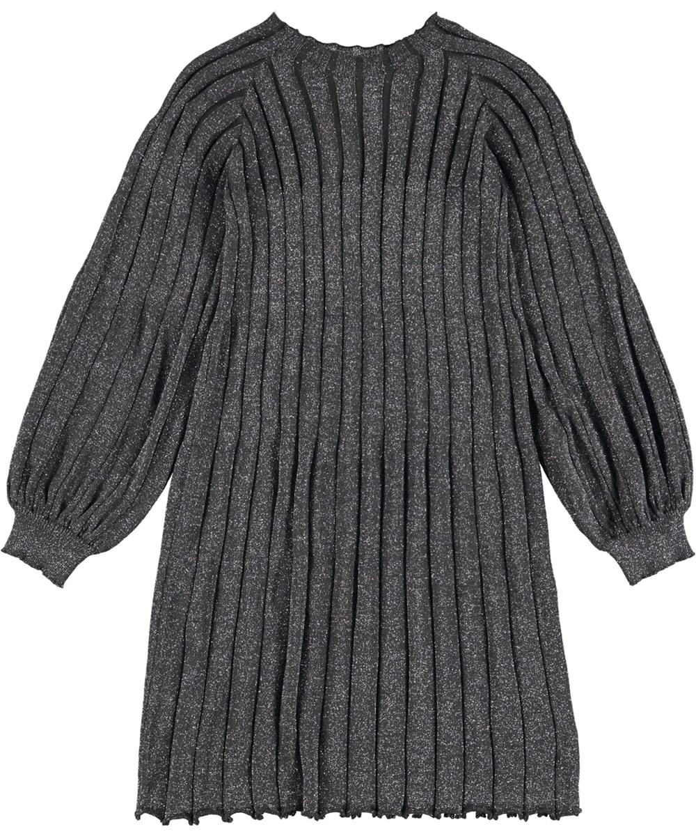 Cala - Space Grey - Dark grey glitter dress