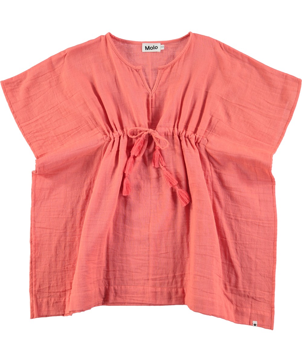 Caly - Georgia Peach - Peach coloured tunic with tassles