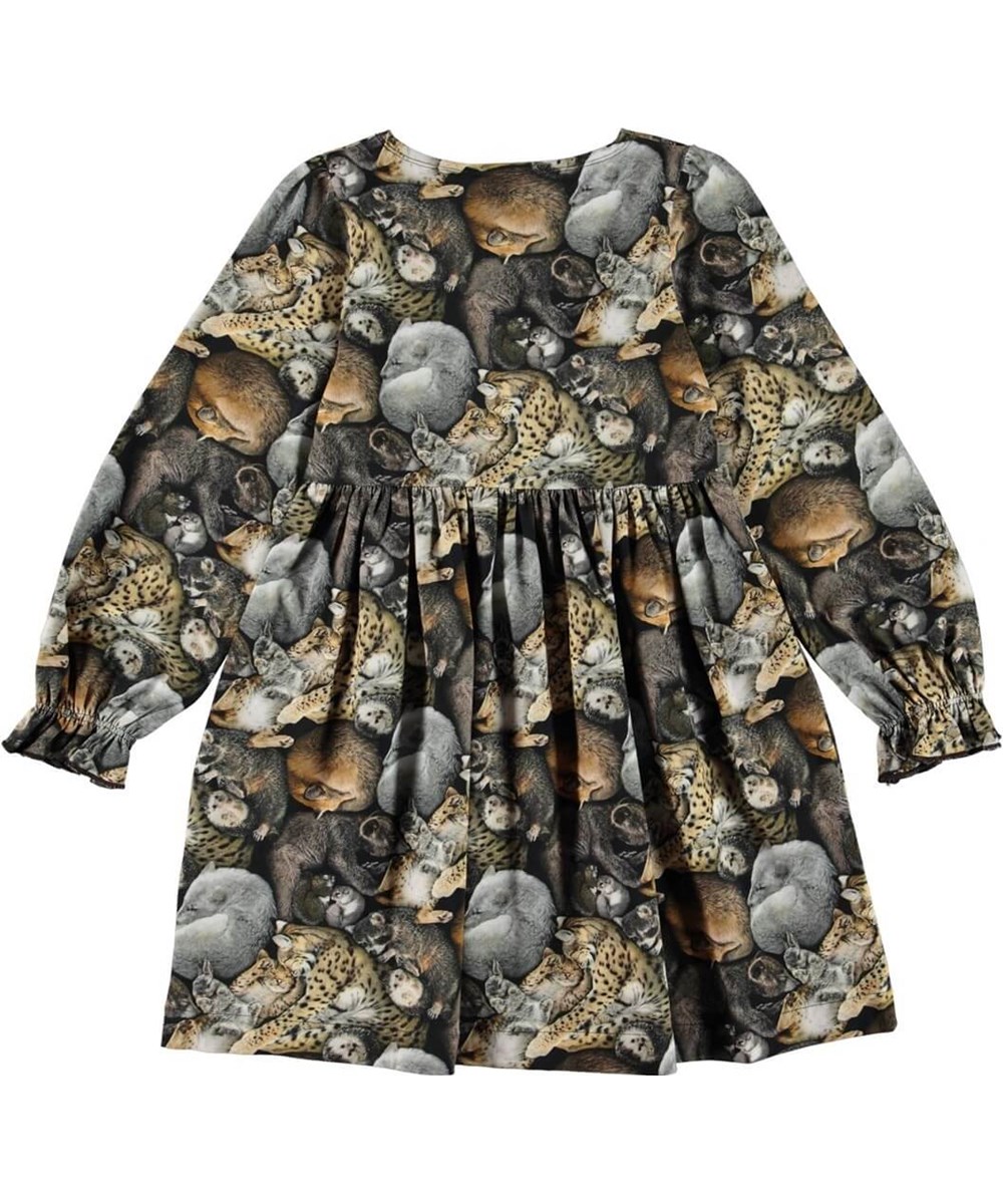 Camie - Hibernation - Organic dress with sleeping dogs