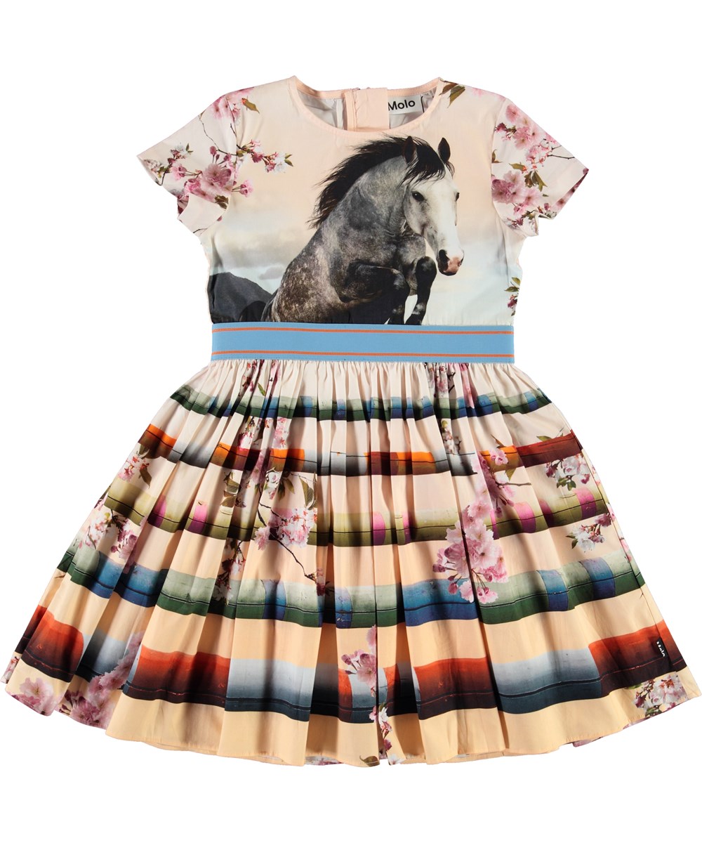 Candy - Jumping Horse - Organic dress with horse 